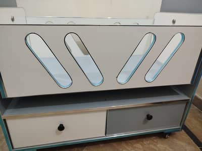 Baby Wooden Cradle / Baby Cot – Like New – With Storage