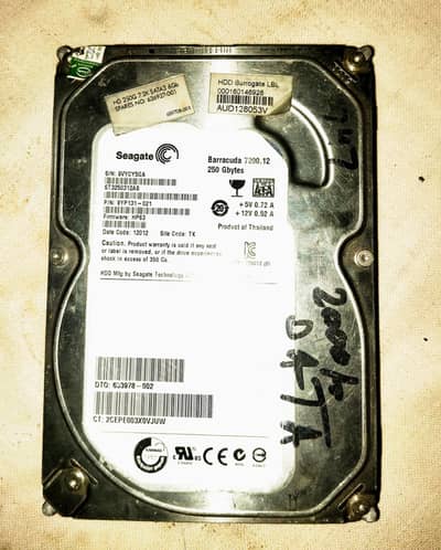Seagate 250GB HDD | Original | 100% Health |