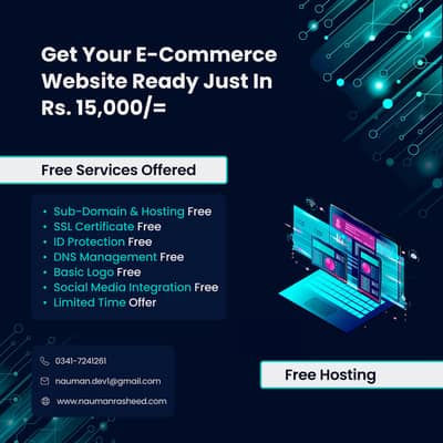 15,000 PKR Only – Complete E-Commerce Website Offer!  Apna Business On