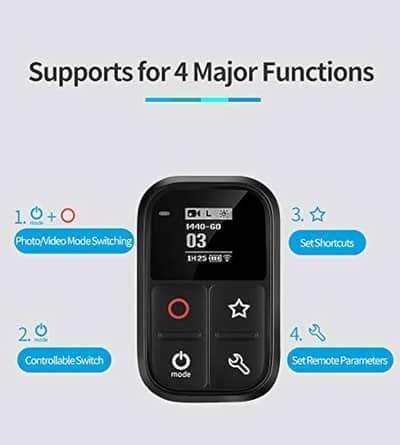 TELESIN Smart Wireless Remote Control For Gopro Hero 8 HERO 7/6/5