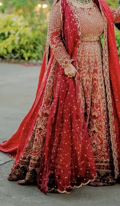 Bridal Lehnga – Royal Red (well-known designer)