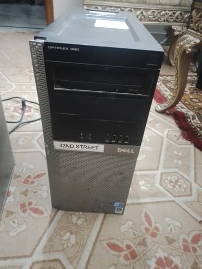 Dell optiplex 980+4gb ram + 1gb graphics card amd radeon with hdd pc