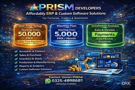 ERP & Customized Software Developer