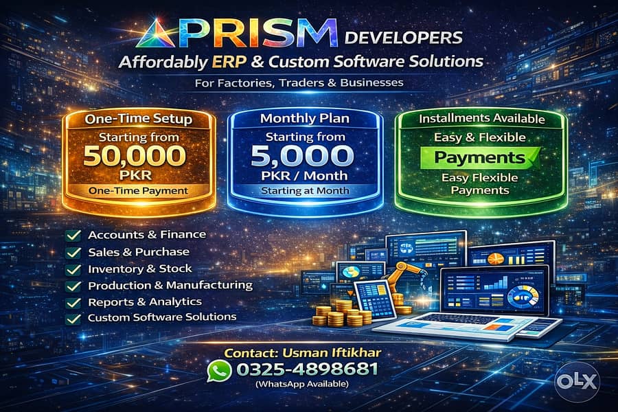 ERP & Customized Software Developer 0