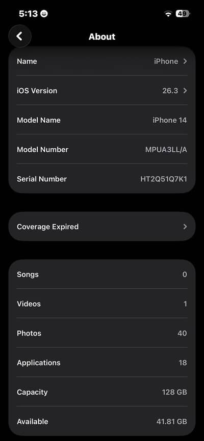 Iphone 14 Jv (Contact on whatsapp only  03711950509)