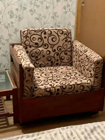 3+1+1 seater sofa set made of pure wood