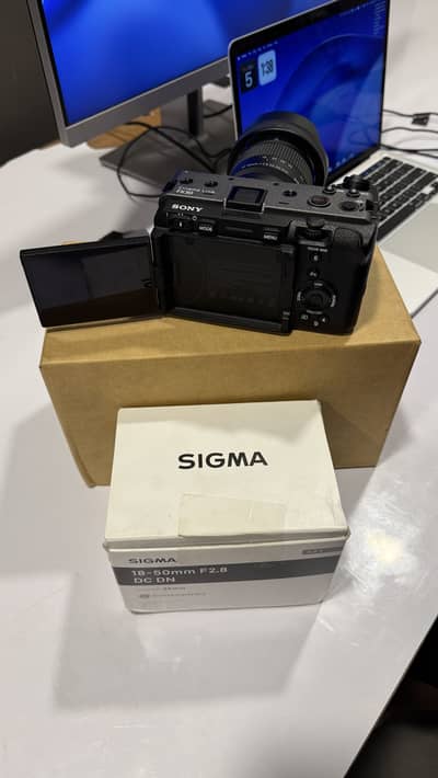 Sonyfx30 along with sigma 18to 50mm lens
