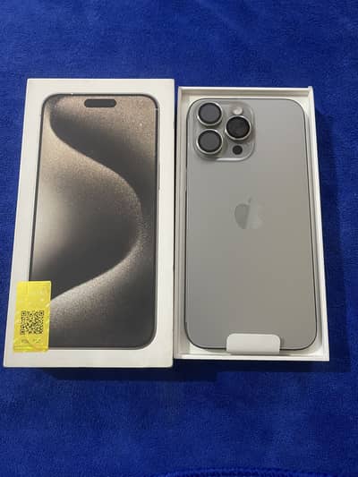 I am sale iPhone 15 pro max 256gb pta approved 10/10 condition