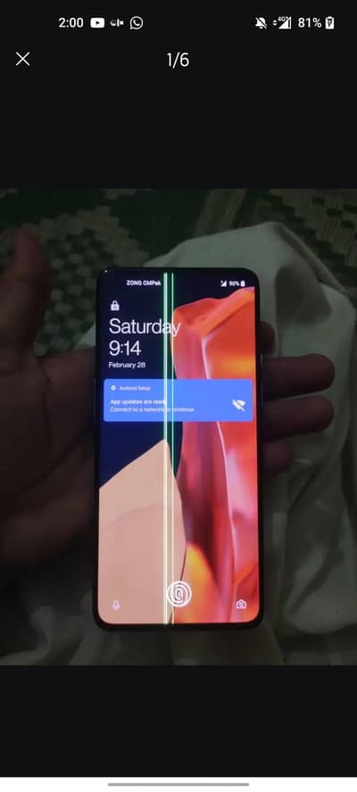 One Plus 9 dual sim  5G all sim working 8/128 just Line no any fault