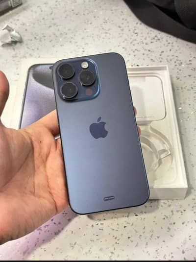 I phone 15 pro max . PTA Approved .  Dual physical sims . 256 Gb