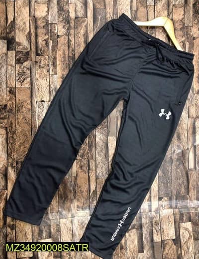 Men's Black Under Armour Micro Polyester Trouser.