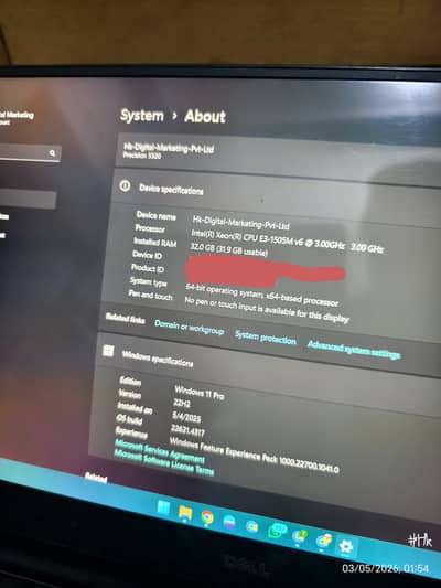 Dell Precision 5520 Workstation Slim Laptop – Excellent Condition
