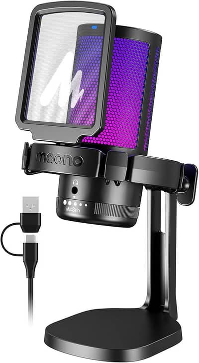 Microphone (Maono DGM20) Crystal Clear Audio & Noise Cancelling
