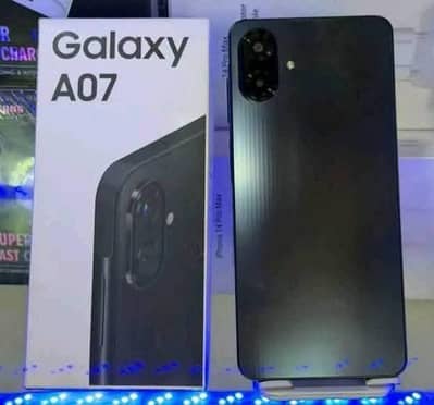 ao7 samsung mobile phone black colour just box open condition