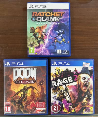 Ratchet & Clank PS5 | Doom Eternal PS4 | Rage 2 PS4