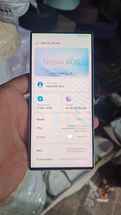 Nubia Z60 ultra 12.256