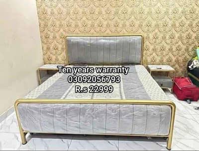 iron Dubble Bed|Iron king bed|furniture|Bed set|queen Bed|03092056793