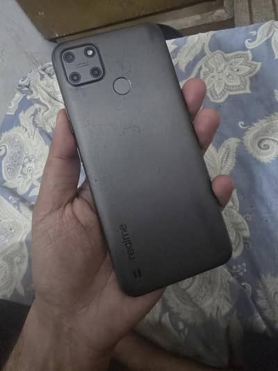 realme c25y official pta approved  glass crack and camera blurr all ok