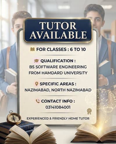 MALE HOME TUTOR