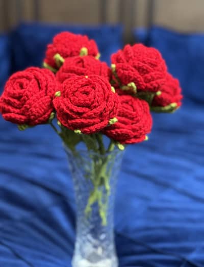 Crochet Rose Flowers