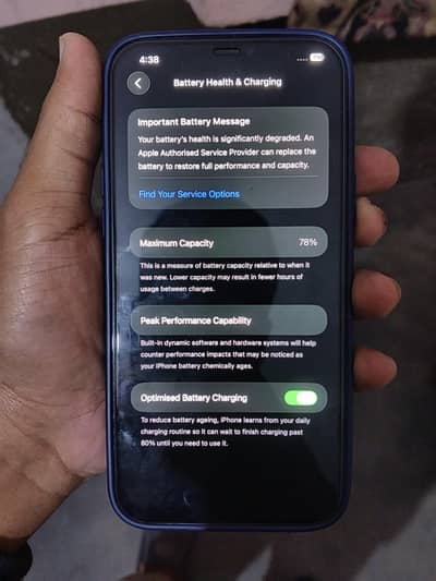 iPhone 12 pro max (back break) 128GB Total Original Water pack