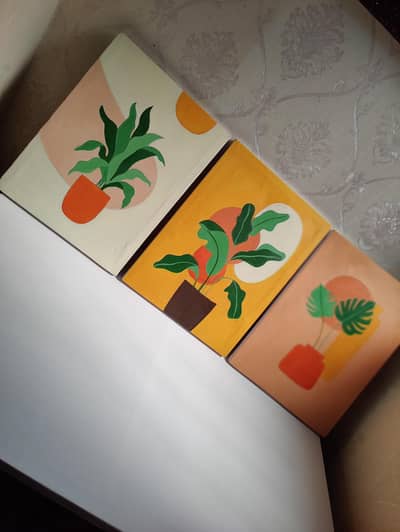 3 pcs wall art home decor painting