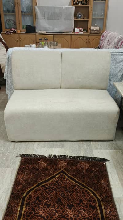 Boucle fabric sofa
