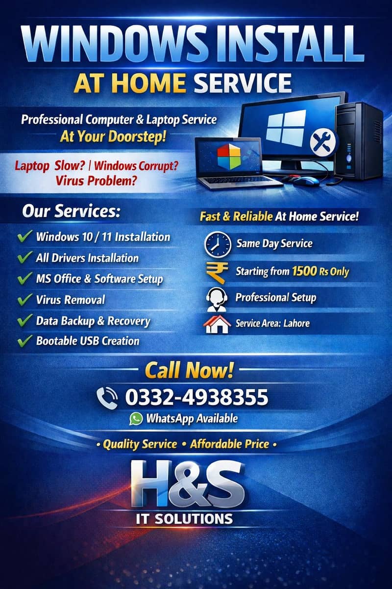 Windows Install ( Lahore ) 0