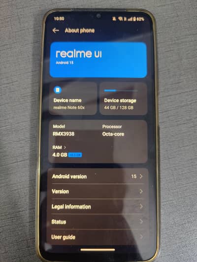 realme note 60x