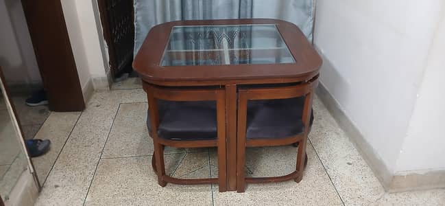 Space Saving Seater Dining Table Set – Modern Compact Design