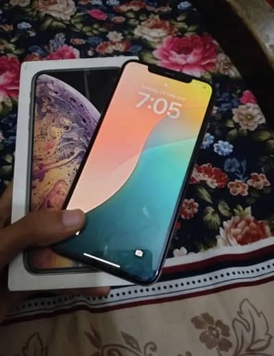 iphone Xsmax Dual PTA With Box argent sale