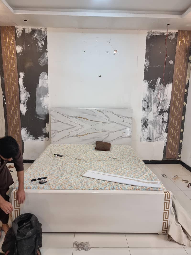 bedset with 2 sides table only 0