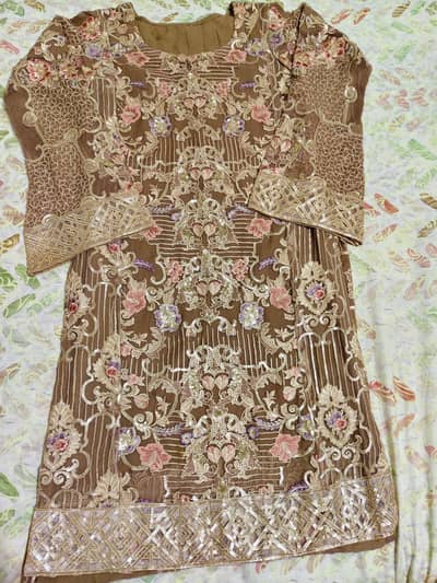 Embroided 3 piece dress for sale