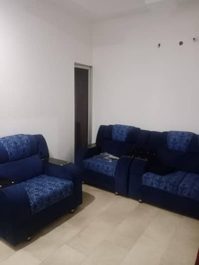 Blue Sofa Set 1+1+2 Seater – Excellent Condition