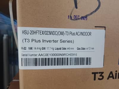 Haier Ac HSU 20HFTEX lastest model ha