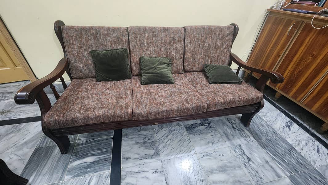 5 Seater Solid Sofa Set 0