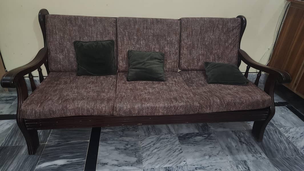 5 Seater Solid Sofa Set 3