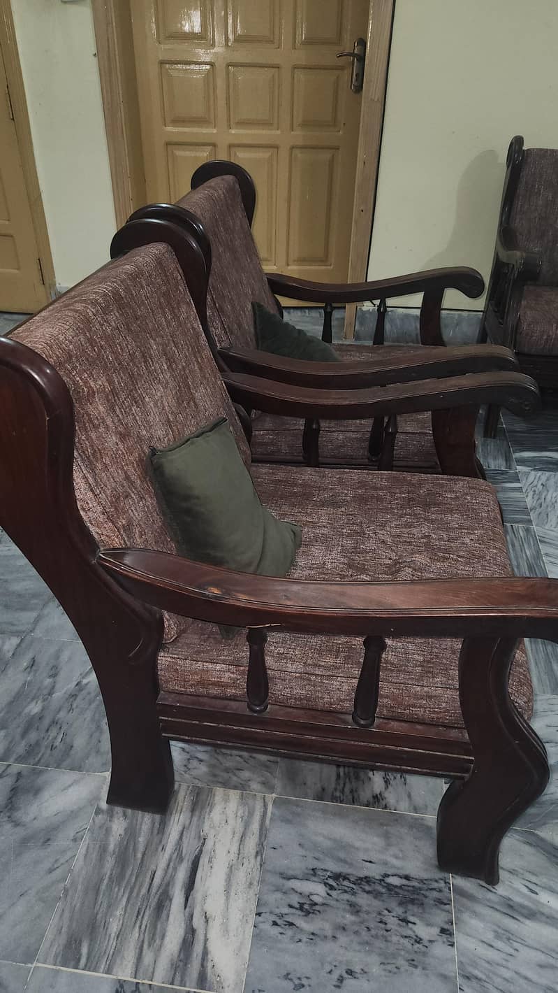 5 Seater Solid Sofa Set 4