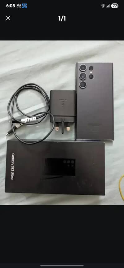 SAMSUNG S23 ULTRA front glass break OFFICIAL PTA APPROVED 512 GB