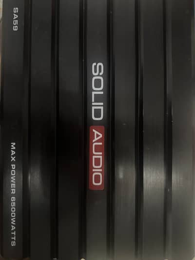 Solid audio amplifier w pioneer subwoofer h