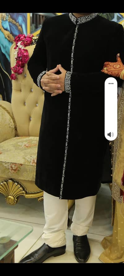 black sherwani