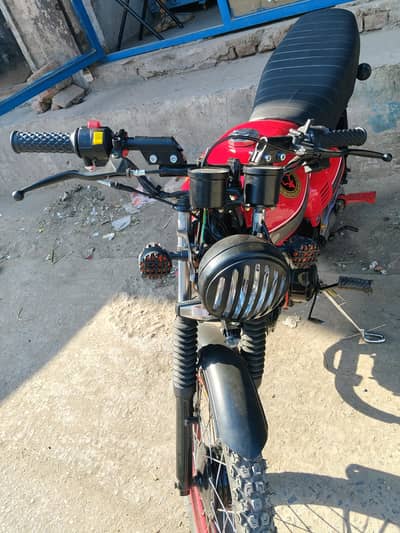 Honda CD 70 Convert into Cafe Racer