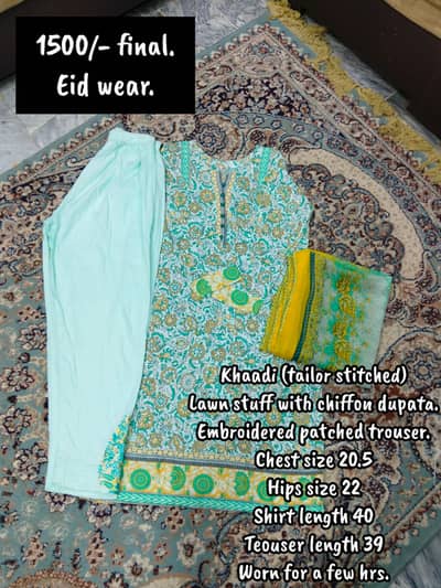 Branded preloved (Slightly used and new) eid wears