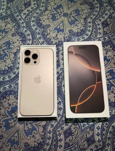 Iphone 16 pro max PTA approved official 512GB with full box.  15