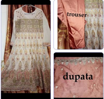 fancy chiffon frok. . 3 piece