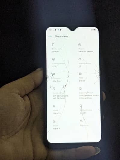 Oppo f9 6gb 64gb Read add