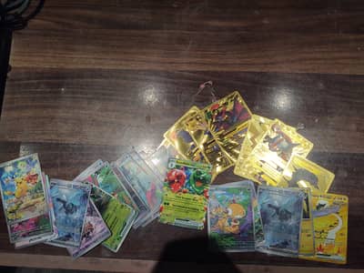 Pokemon cards 10 golden and 20 random