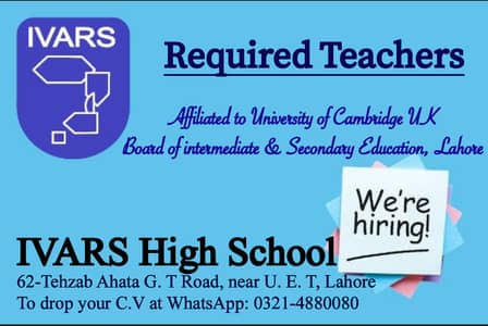 Required Female Teachers