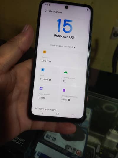 vivo y21d 6/128  one month use only