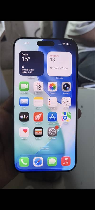 iPhone 15 Pro Max screen dotted only display only display